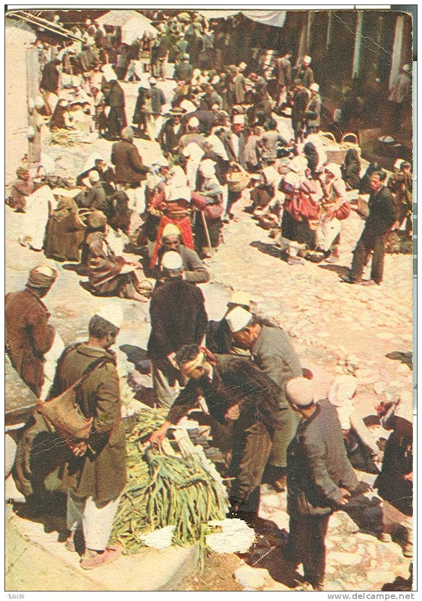 ALBANIA  - SCUTARI  - IL MERCATO VECCHIO -  COLORI VIAGGIATA  1943  - ANIMATA -  DA UFFICIO POSTA MILITARE 22  A  RIETI - Albania