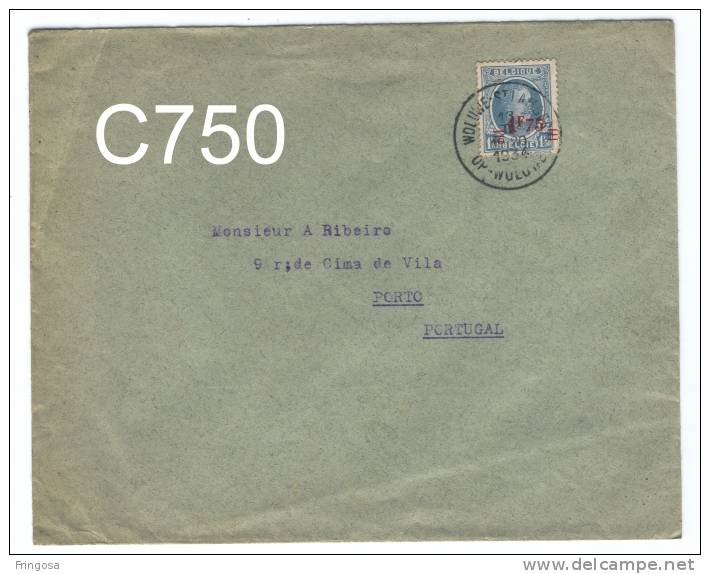 Belgien  Michel # 226 Used To Porto 1934 - Caixa # 2 - Brieven En Documenten