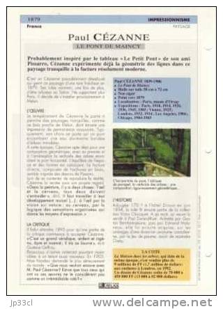 Reproduction De Le Pont De Maincy, De Paul Cézanne (avec Fiche Explicative) - Otros & Sin Clasificación