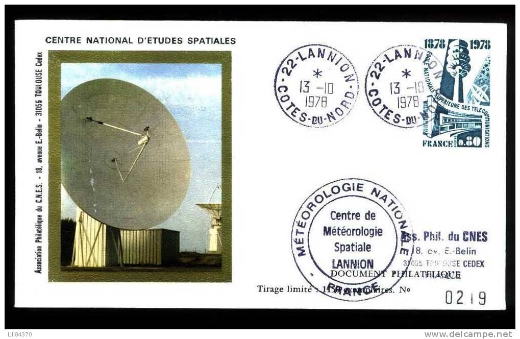 Centre National D'Etudes Spaciales .    13 Octobre 1978 - Europe