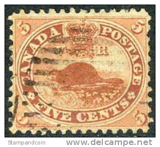 Canada #15 Used 5c Beaver Of 1859 - Used Stamps
