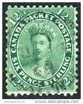 Canada #18 Used 12-1/2c Victoria Of 1859 - Gebraucht