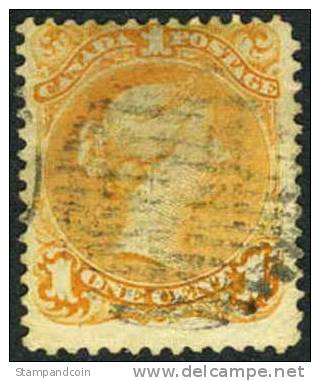 Canada #23 Used 1c Victoria Of 1868 - Used Stamps