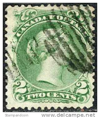 Canada #24 XF Used 2c Victoria Of 1868 - Used Stamps