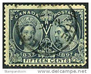 Canada #58 Used 15c Jubilee Issue Of 1897 - Gebraucht