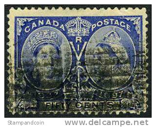 Canada #60 Used 50c Jubilee Issue Of 1897 - Oblitérés