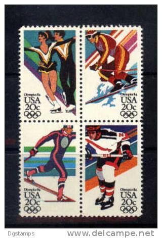 Estados Unidos Yv1509-12 ** Patinaje Artístico, Esquí, Hockey Sobre Hielo - Hiver 1984: Sarajevo