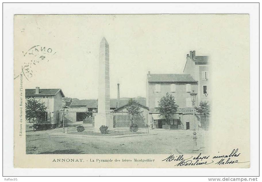 ANNONAY - LA Pyramide Des Frères Montgolfier - Annonay