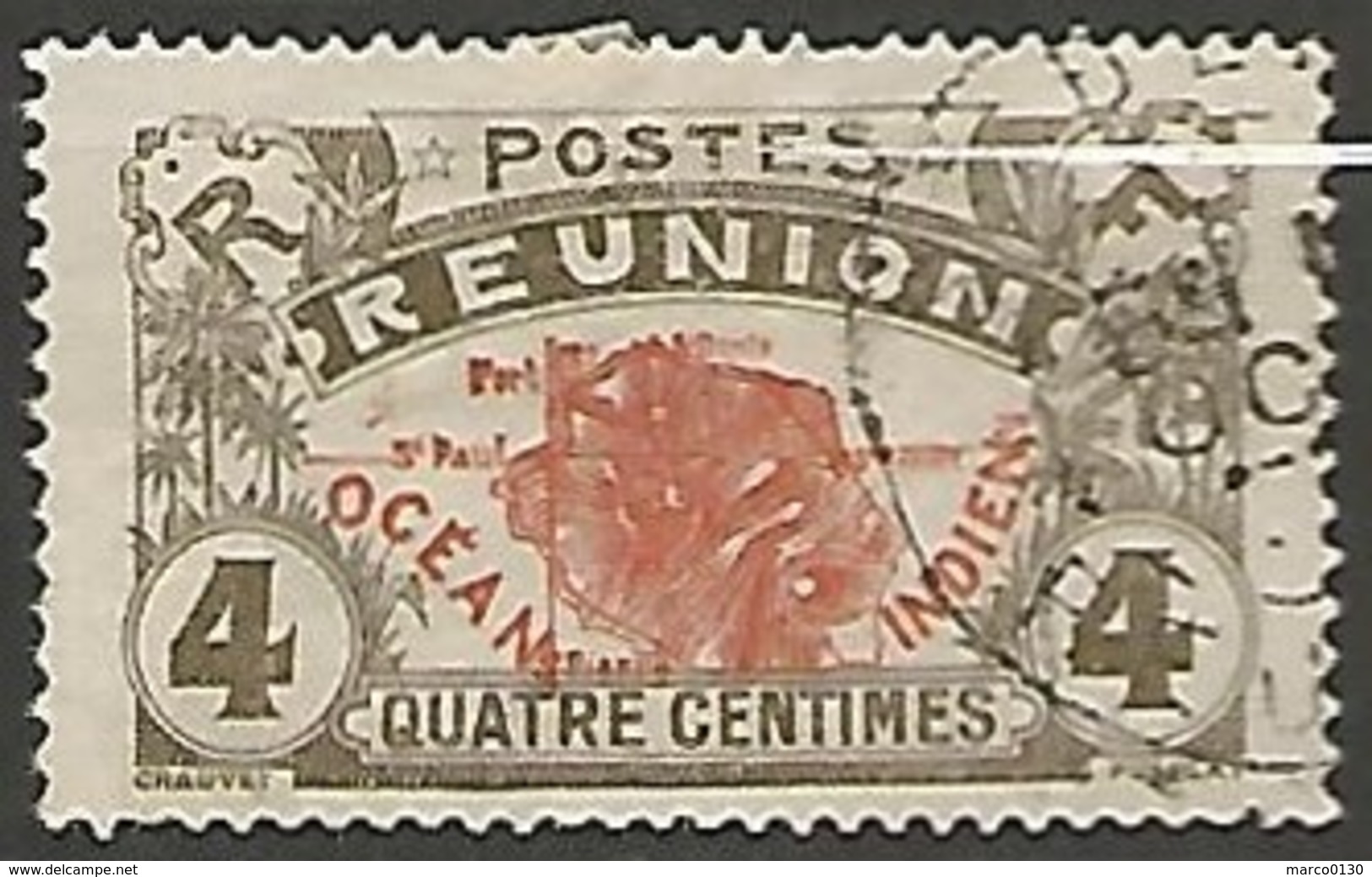 REUNION N° 58 OBLITERE - Used Stamps