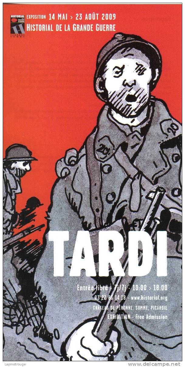 Programme TARDI Jacques Expo Historial Grande Guerre Péronne 2009 - Autres & Non Classés