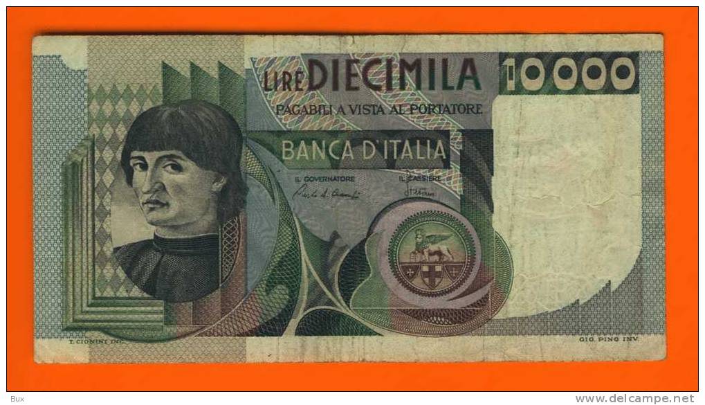 BANCONOTA DA LIRE 10.000 LIRE  CASTAGNO   VEDI FOTO  CART 61 - 10000 Liras