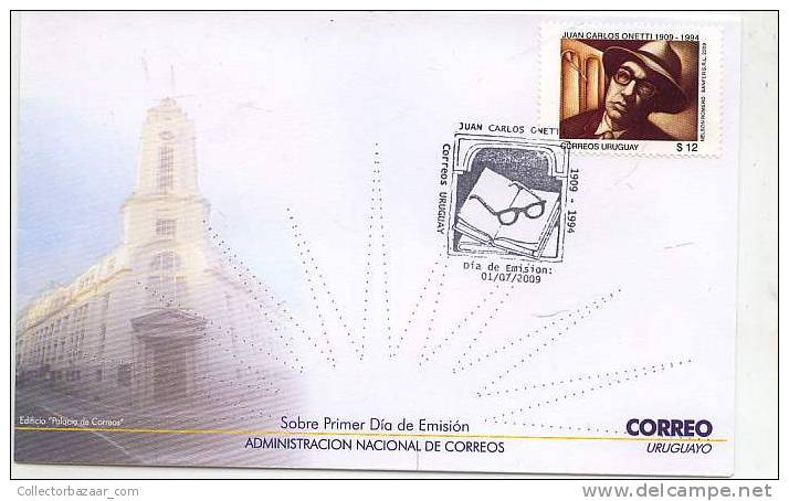 URUGUAY LITERATURE Literatura ONETTI  FDC COVER CERVANTES PRIZE - Otros & Sin Clasificación