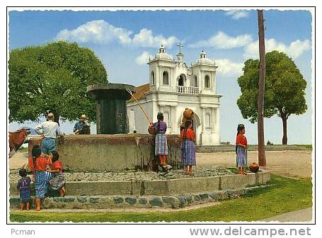 No. 78  Fuente E Iglesia Parroquial, Patzun, Chimaltenango, GUATEMALA, C.A. - Circa 1950-60's - Guatemala