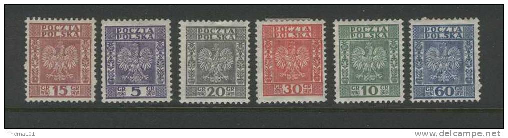 Pologne, Yvert  N° 356*... Neufs Série Non Complète - Unused Stamps