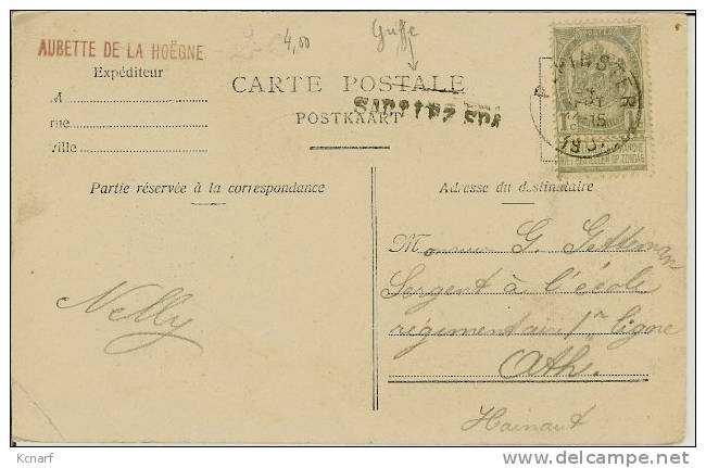 CP De SPART-LEZ-SPA " La Hoëgne - Cascade Léopold II " Avec Griffe De SART LEZ SPA  . - Linear Postmarks