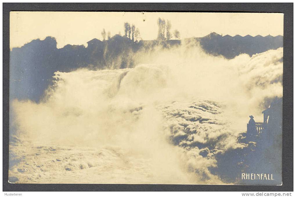 Switzerland Zürich Rheinfall Louis Bieuler´s Erben, Schloss Laufen Chrome CardOld Postcard Mint - Laufen-Uhwiesen 