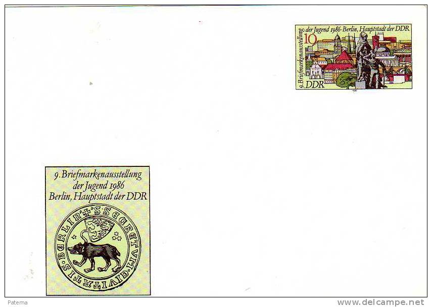 Entero Postal BERLIN ( Alemania ) 1986 - Postcards - Mint