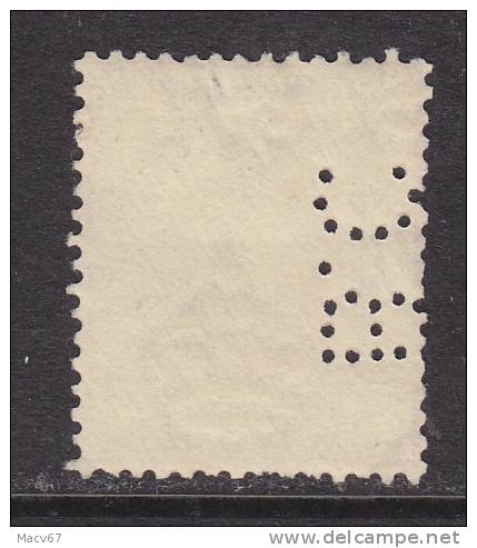 Hong Kong 140  PERFIN  (o)  Wmk  4 Script CA - Used Stamps