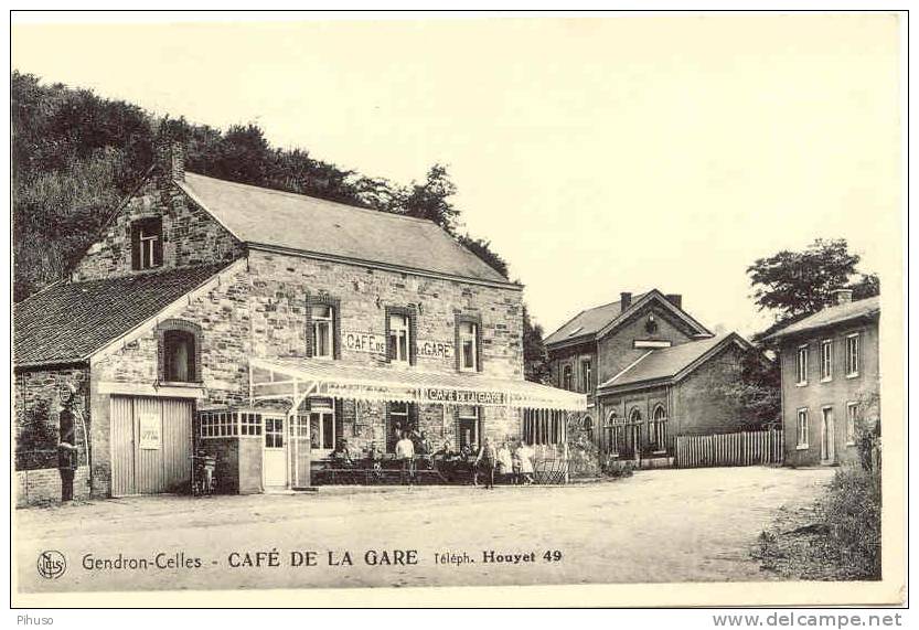 B2168   GENDRON-CELLES : Cafe De La Gare - Houyet
