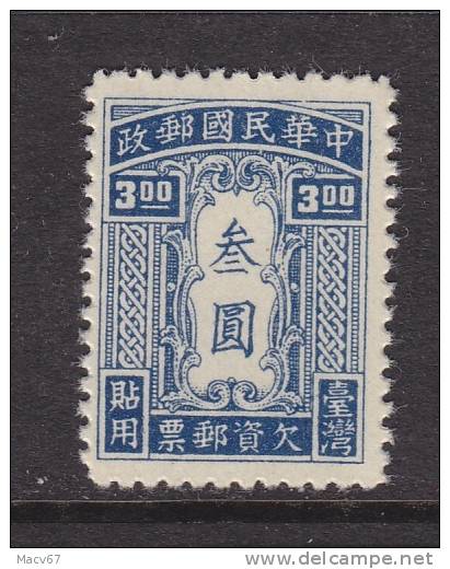 Old China Formosa  J2   ** - 1888 Chinesische Provinz