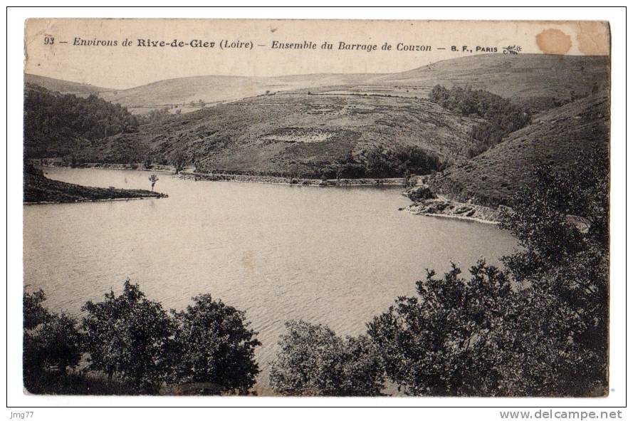 42-037 - ENVIRONS DE RIVE-DE-GIER - ENSEMBLE DU BARRAGE DE COUZON - Autres & Non Classés