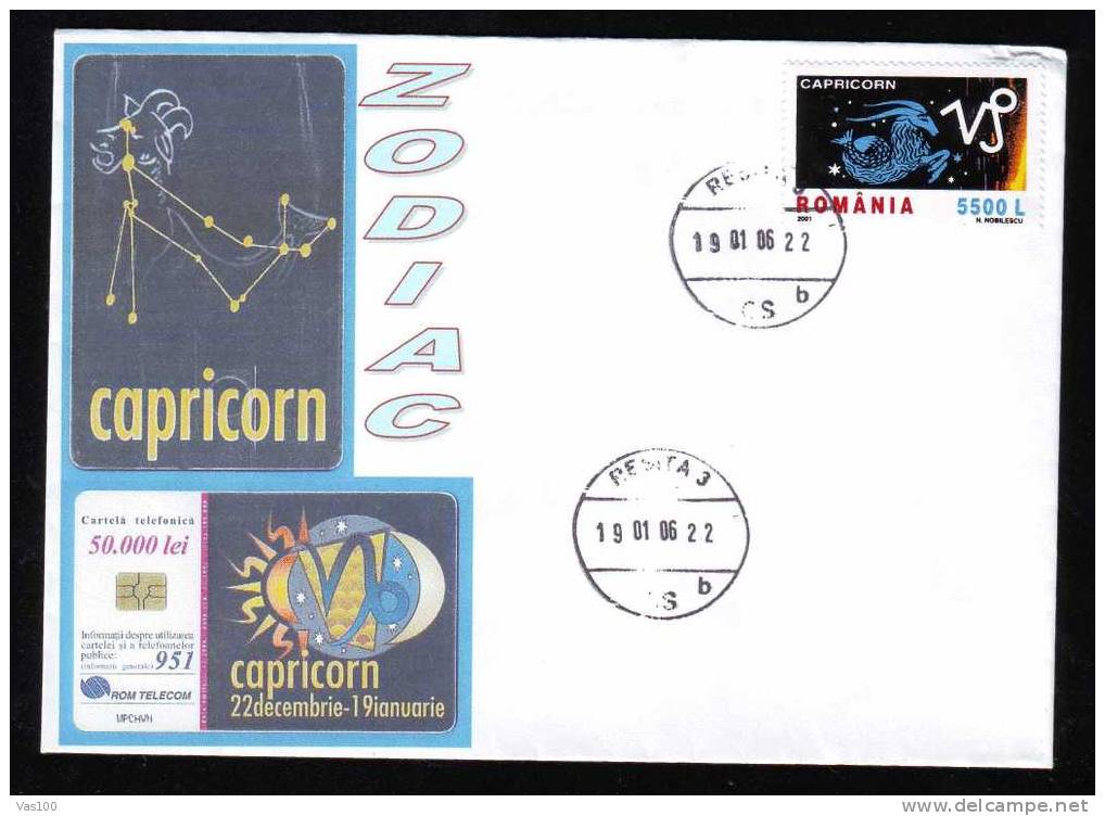 Romania,2006 Stamp  HOROSCOPE - ZODIAC - CAPRICON Rare Cover!! - Lettres & Documents