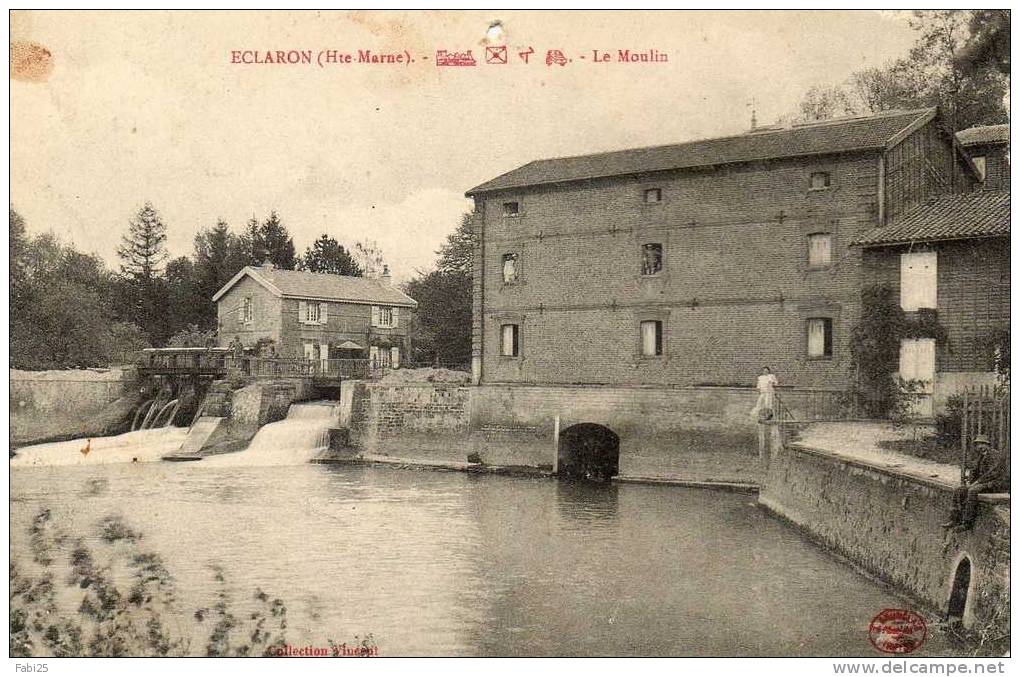 ECLARON Le Moulin Etat Cf Scan Petit Trou Punaise - Eclaron Braucourt Sainte Liviere