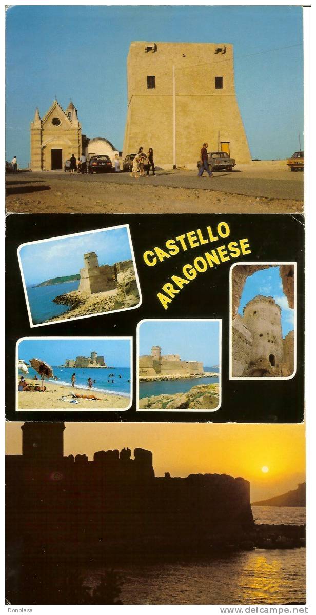 Isola Capo Rizzuto (Crotone): 3 Cartoline Anni '70/'80 (auto, Fiat 125) - Crotone