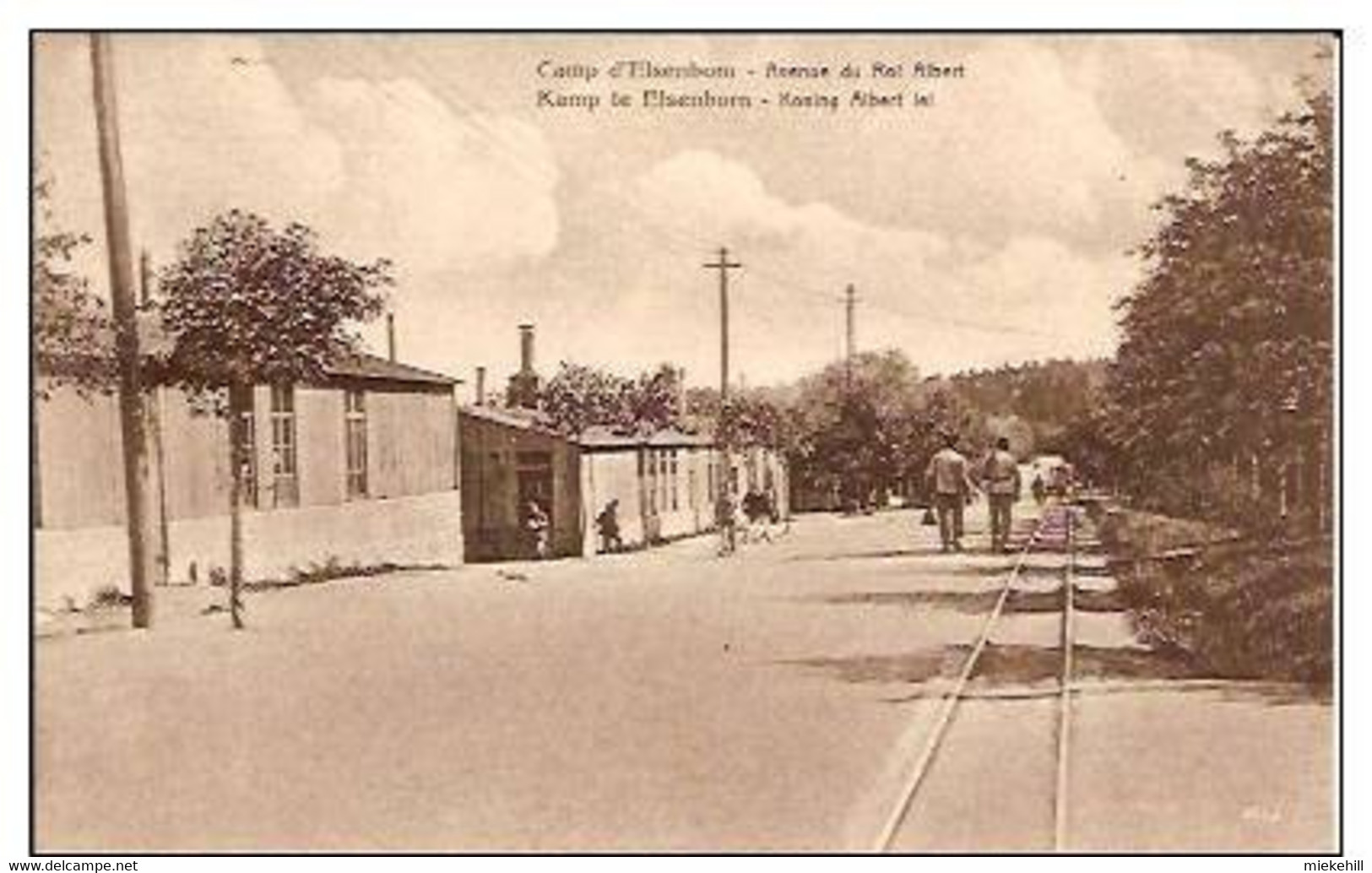 ELSENBORN-camp Militaire- Avenue Du Roi Albert-rails Du Tram - Elsenborn (camp)