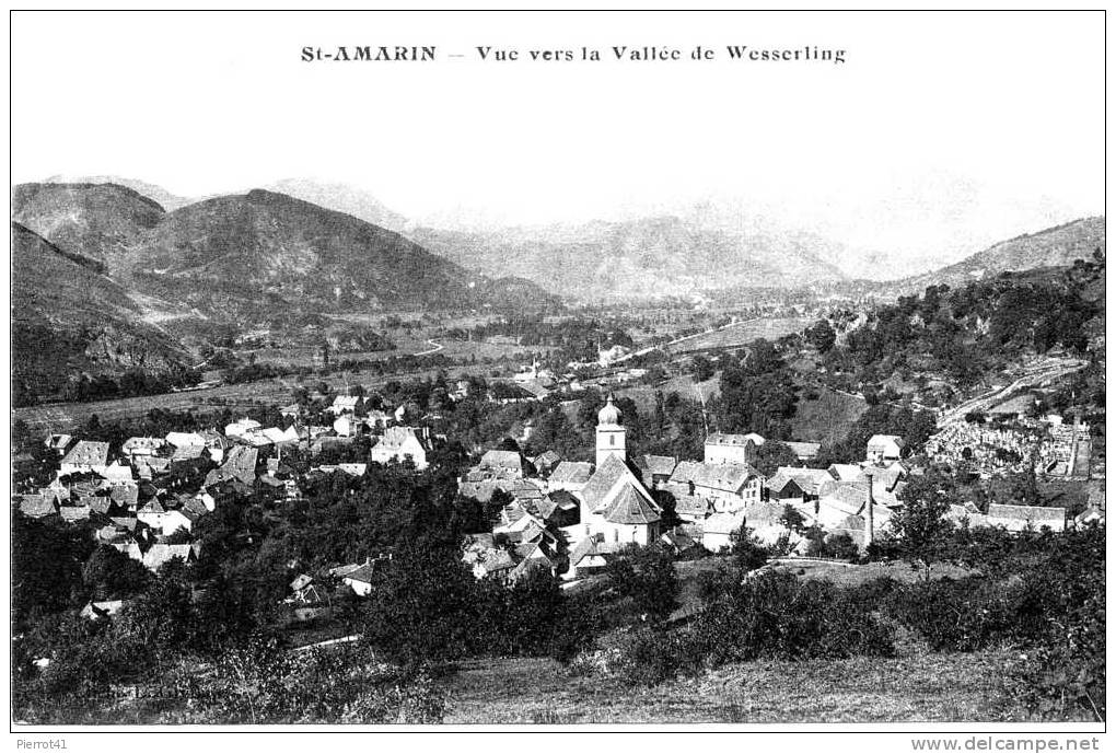Vue Vers La Vallée De Wesserling - Saint Amarin