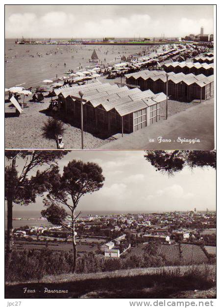 2 Cartes FANO - Spiaggia Et Panorama - Fano