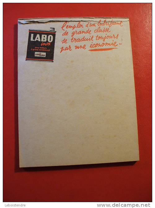 CARNET PAS COMPLET DE LABO INOX POUR MOTEURS A GRAND RENDEMENT- FORMAT: 10.5CM X 13.5 CM- - Reclame