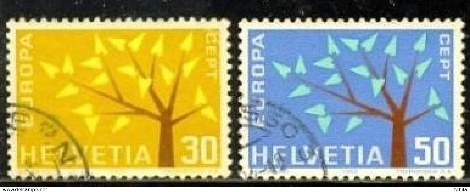 1962 SWITZERLAND EUROPA CEPT 2x Sets MICHEL: 756-757 USED - 1962