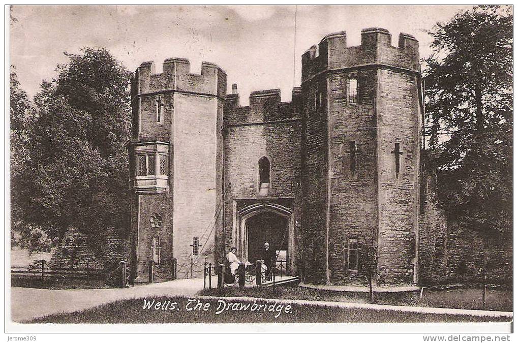 ROYAUME-UNI - ANGLETERRE - WELLS - CPA - The Drawbridge, Wells - Wells