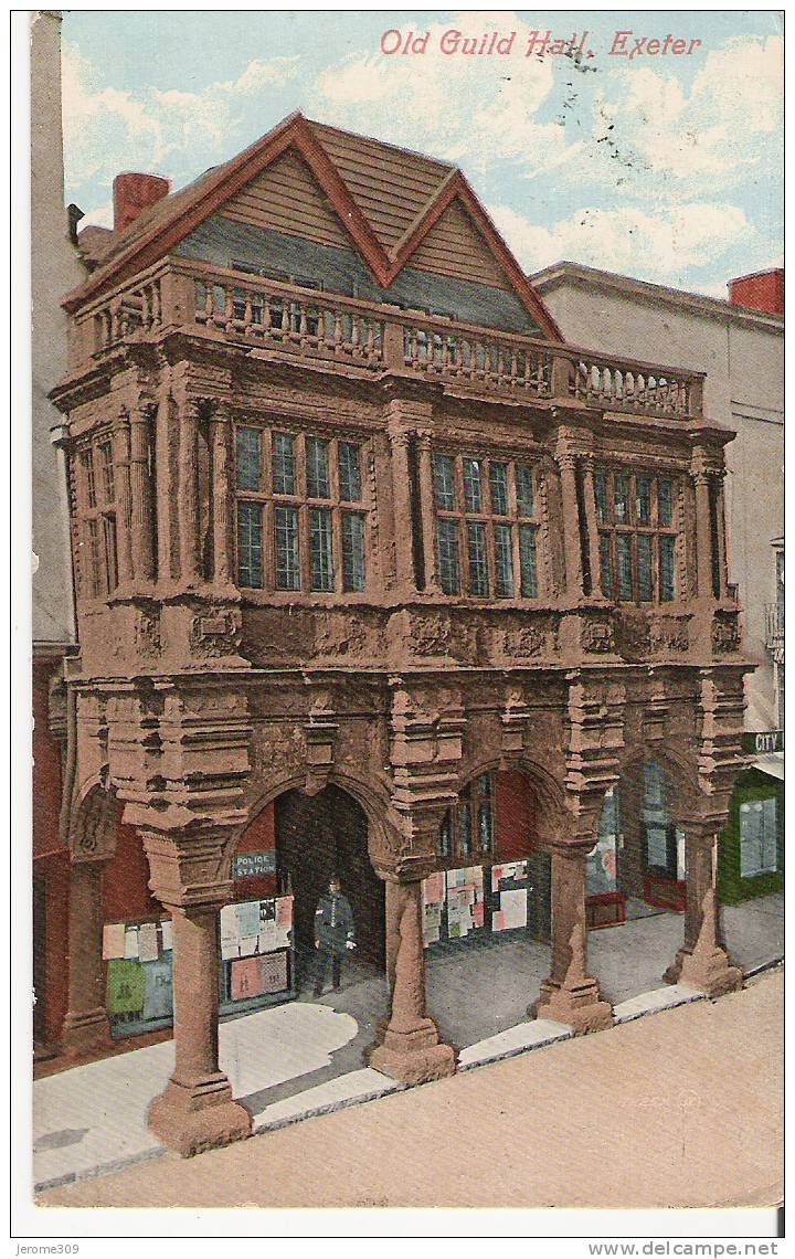 ROYAUME-UNI - ANGLETERRE - EXETER - CPA - Old Guild Hall, Exeter - Exeter