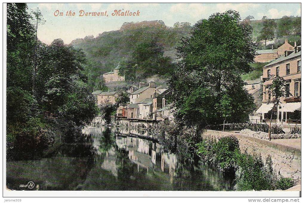 ROYAUME-UNI - ANGLETERRE -MATLOCK - CPA - On The Derwent, Matlock - Derbyshire