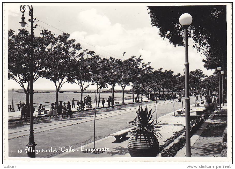 $3-0219-  MAZARA DEL VALLO - LUNGOMARE - TRAPANI - F.G. VIAGGIATA - ITALY - Mazara Del Vallo