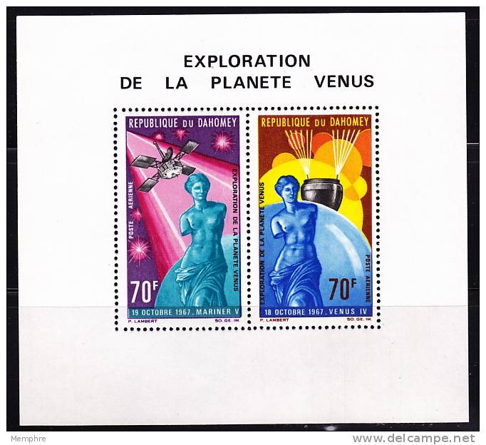 DAHOMEY BF Exploration De La Planète Vénus   ** MNH  Espace, Space - Bénin – Dahomey (1960-...)