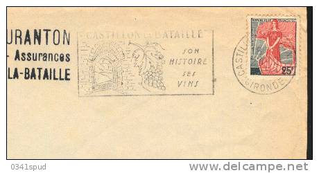 1959 France 33  Castillon La Bataille  Vins Raisin Vignoble Wine Grape Vineyard - Wein & Alkohol