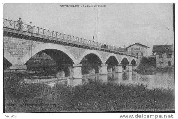 54. DIEULOUARD.  LE PONT DE MONZE.  E.CHARDIN HORTICULTEUR. CAFE Du PONT De MONZE. - Dieulouard