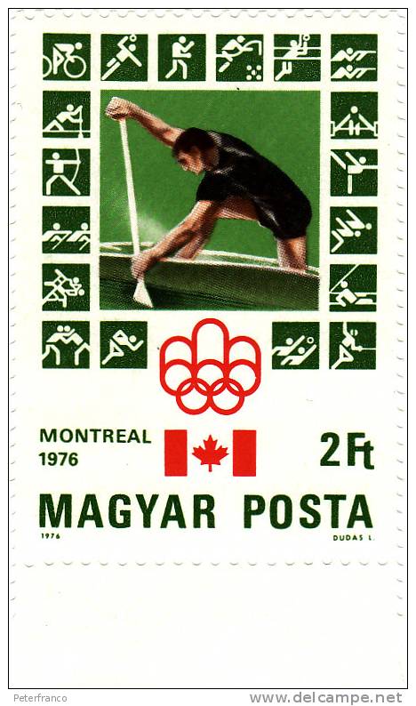 1976 Ungheria - Olimpiadi Di Montreal - Canoe