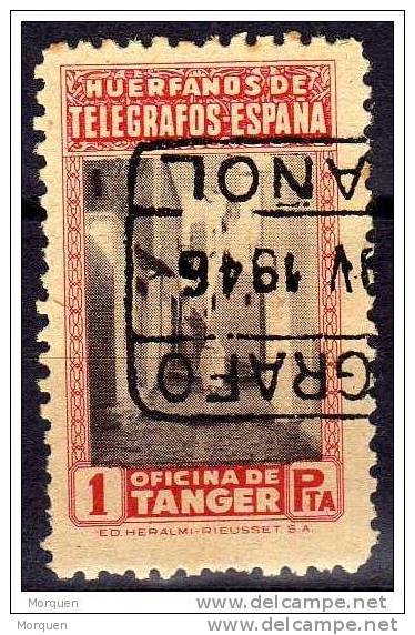 lote 7 sellos España, Tanger huerfanos telegrafos º