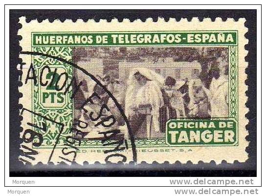 Lote 5 Sellos España, Tanger Huerfanos Telegrafos º - Beneficiencia (Sellos De)