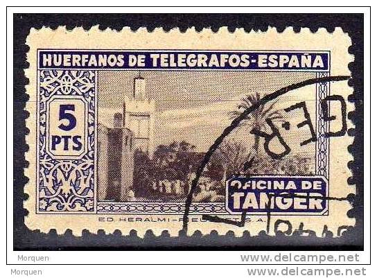 Lote 5 Sellos España, Tanger Huerfanos Telegrafos º - Liefdadigheid