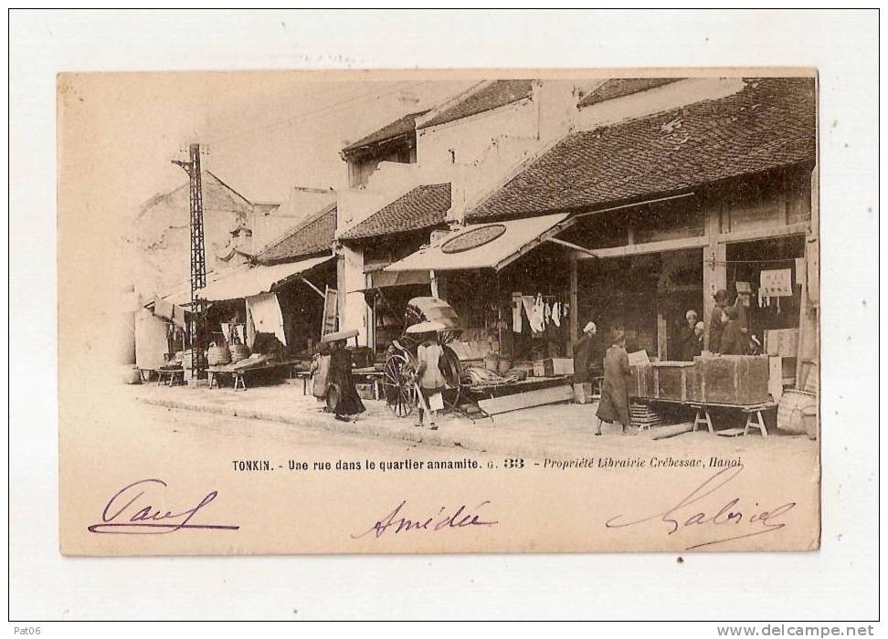 CPA   HANOI  TONKIN  - Obl.1903 - Andere & Zonder Classificatie