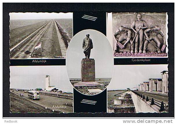 Real Photo Multiview Postcard Dem Oever Wieringen Netherlands  - Ref 462 - Den Oever (& Afsluitdijk)