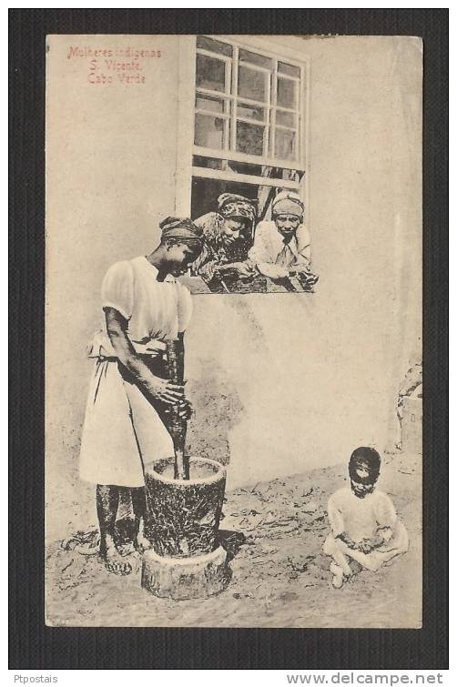 CABO VERDE CAPE VERDE (Portugal) - Mulheres Indigenas S. Vicente - Capo Verde