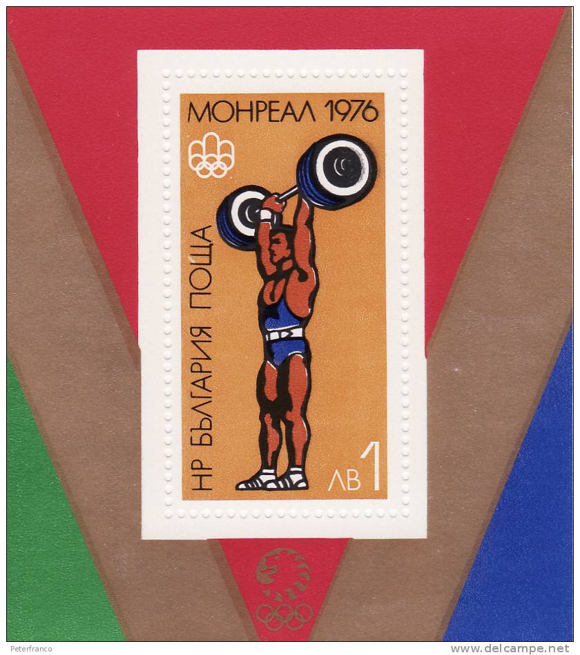 1976 Bulgaria - Olimpiadi Di Montreal - Gewichtheben