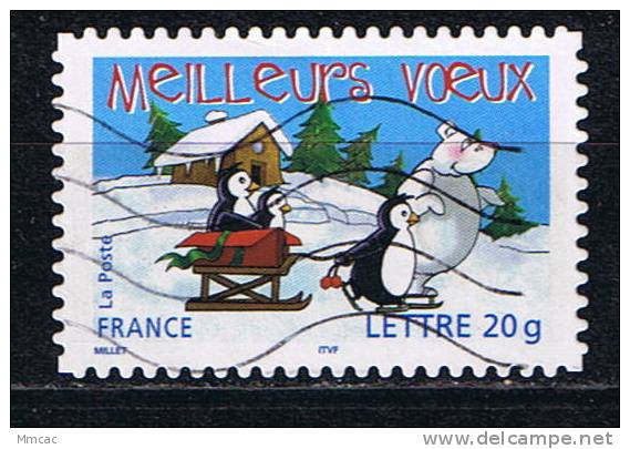 #3758 - France/Meilleurs Vœux, Adhésif Yvert 3853 Obl - Nouvel An