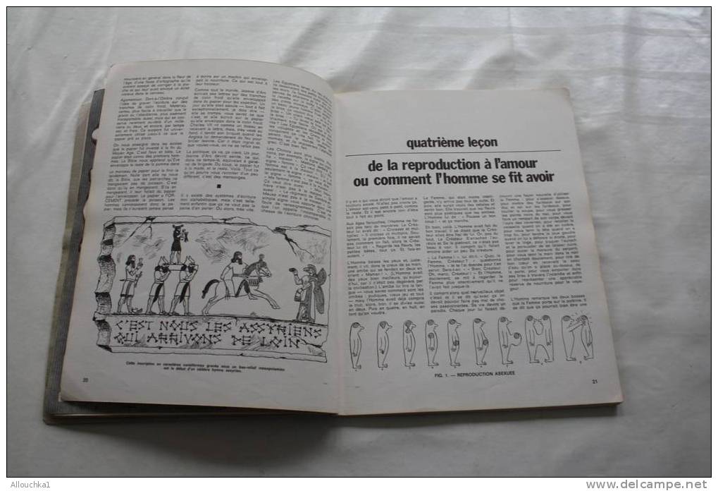1968 CAVANNA -REVUE SATIRIQUE SERIE BETE ET MECHANTE -"ET LE SINGE DEVINT CON -"EDITION DU SQUARE -88 PAGES - DESSINS - Humor